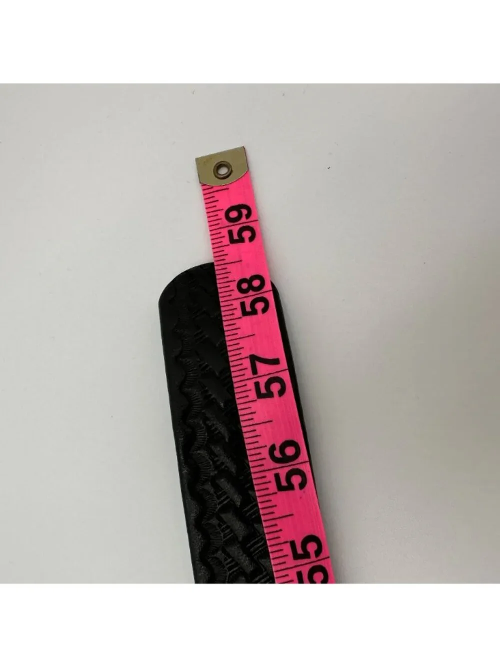 Black Leather Belt Strap RW Amish Men's Basketweave 58 1/2